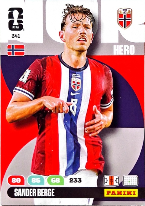 341 Sander Berge Norway Hero Panini FIFA World Cup 2026