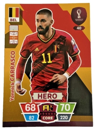 40 Yannick Carrasco Belgia CORE / Hero World Cup Qatar 2022