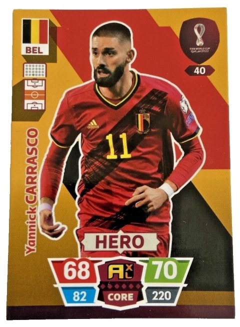 40 Yannick Carrasco Belgia CORE / Hero World Cup Qatar 2022