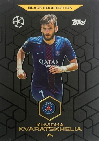 BE8 Khvicha Kvaratskhelia PSG Black Edge Edition Match Attax 2025/26