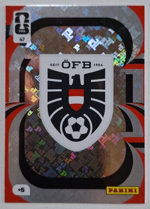 47 Team Crest Austria Panini FIFA World Cup 2026