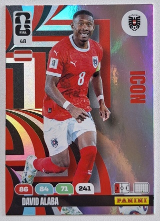 48 David Alaba Austria Icon Panini FIFA World Cup 2026
