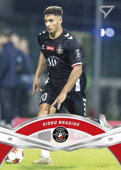 38 Diogo Brasido Polonia Warszawa Base card SportZoo Betclic 1 Liga 2025/26