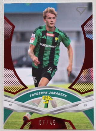 93 Fryderyk Janaszek 07/45 Górnik Łęczna Crimson Red SportZoo Betclic 1 Liga 2025/26