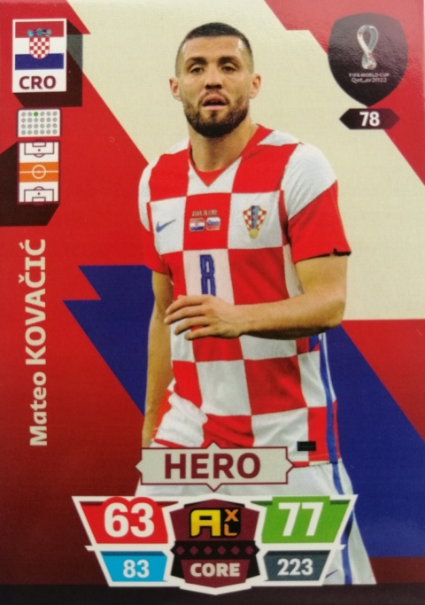 78 Mateo Kovačić Chorwacja CORE / Hero World Cup Qatar 2022