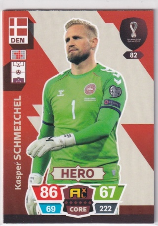82 Kasper Schmeichel Dania CORE / Hero World Cup Qatar 2022