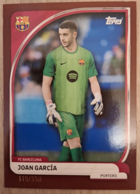 1 Joan García 119/350 FC Barcelona First Team Topps Collector Tin