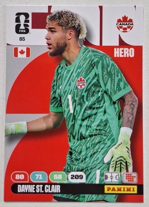 85 Davne St Clair Canada Hero Panini FIFA World Cup 2026