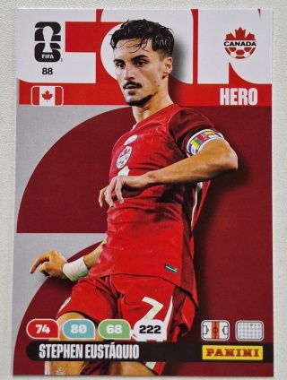 88 Stephen Eustaquio Canada Hero Panini FIFA World Cup 2026