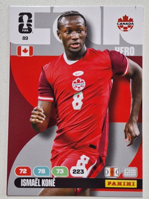 89 Ismael Kone Canada Hero Panini FIFA World Cup 2026