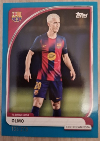 8 Olmo 137/275 FC Barcelona First Team Topps Collector Tin