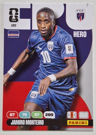 102 Jamiro Monteiro Cape Verde Hero Panini FIFA World Cup 2026