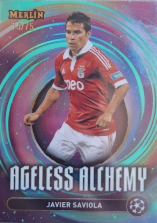 AA-22 Saviola 15/75 SL Benfica Ageless Alchemy Topps Merlin 2024/25