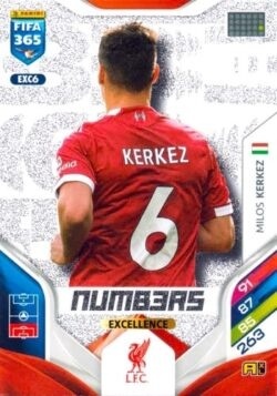 EXC06 Numbers Milos Kerkez Panini FIFA 365 2026