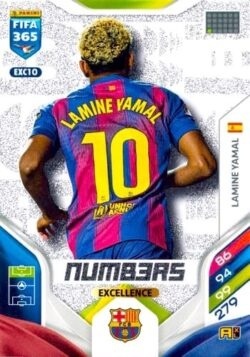 EXC10 Numbers Lamine Yamal Panini FIFA 365 2026