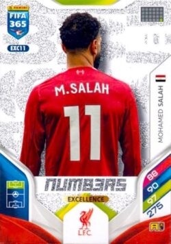 EXC11 Numbers Mohamed Salah Panini FIFA 365 2026