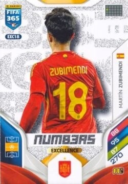EXC18 Numbers Martin Zubimendi Panini FIFA 365 2026