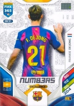 EXC21 Numbers Frenkie de Jong Panini FIFA 365 2026