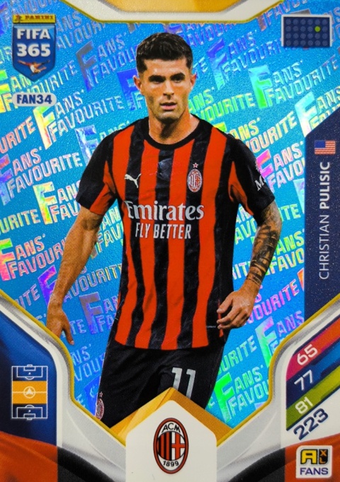 FAN34bu Christian Pulisic AC Milan Fans Favourite Blue FIFA 365 2026