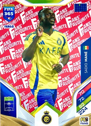 FAN68r Sadio Mané Al-Nassr Fans Favourite Red FIFA 365 2026