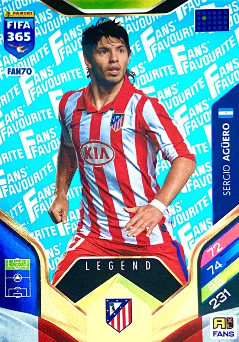 FAN70bu Agüero Atletico Madryt Fans Favourite Blue Legend FIFA 365 2026