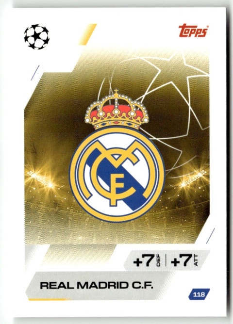 118 Team Badge Real Madryt Base Match Attax 2025/26
