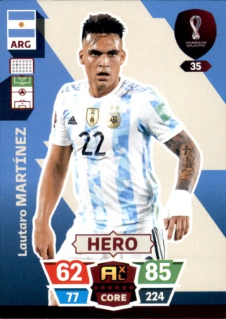 35 Lautaro Martínez Argentyna CORE / Hero World Cup Qatar 2022