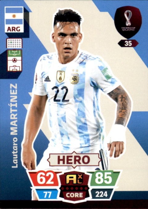 35 Lautaro Martínez Argentyna CORE / Hero World Cup Qatar 2022