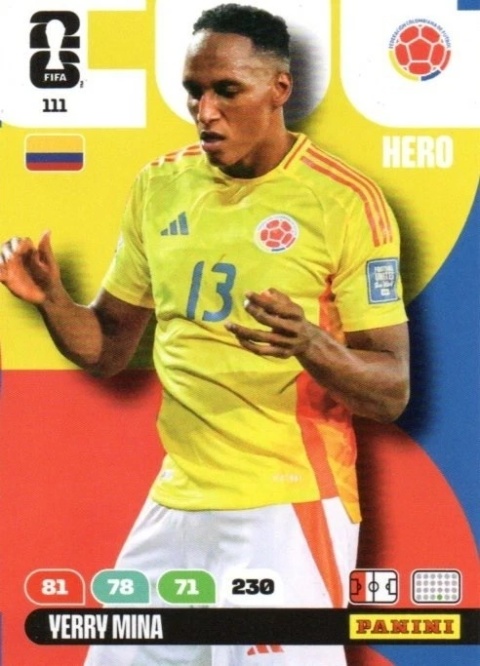 111 Yerry Mina Colombia Hero Panini FIFA World Cup 2026