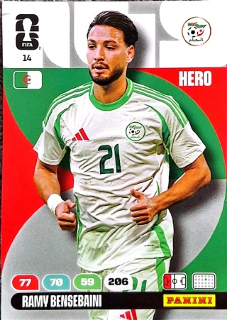 14 Ramv Bensebaini Algeria Hero Panini FIFA World Cup 2026