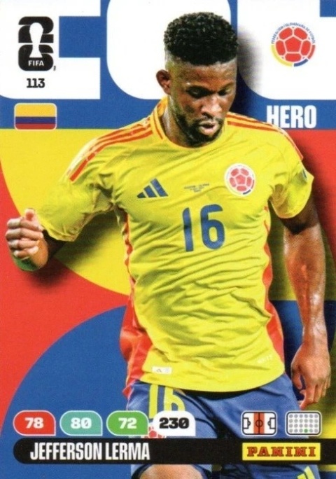 113 Jefferson Lerma Colombia Hero Panini FIFA World Cup 2026