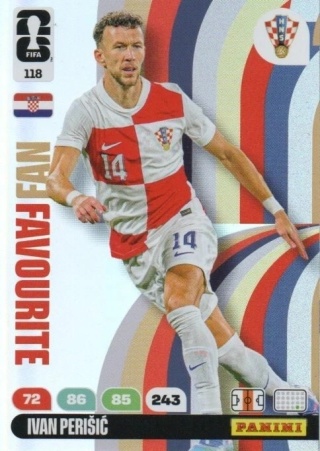 118 Ivan Perisic Croatia Fan Favourite Panini FIFA World Cup 2026