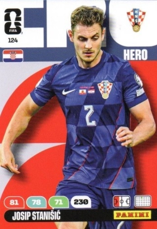 124 Josip Stanisic Croatia Hero Panini FIFA World Cup 2026