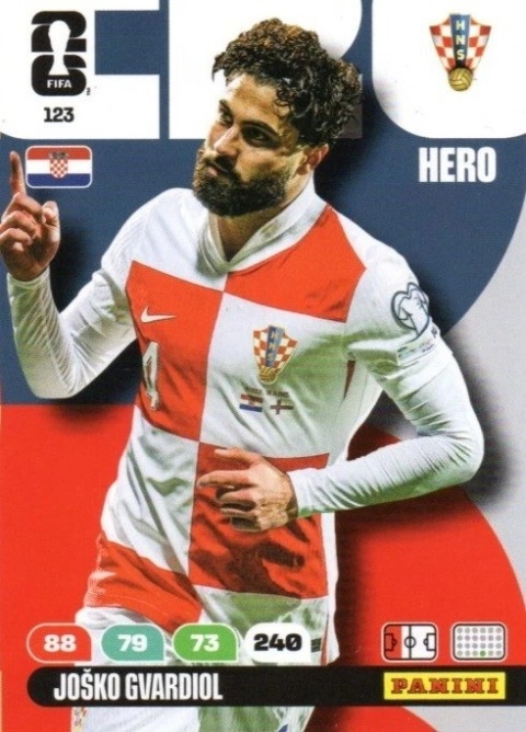 123 Josko Gvardiol Croatia Hero Panini FIFA World Cup 2026