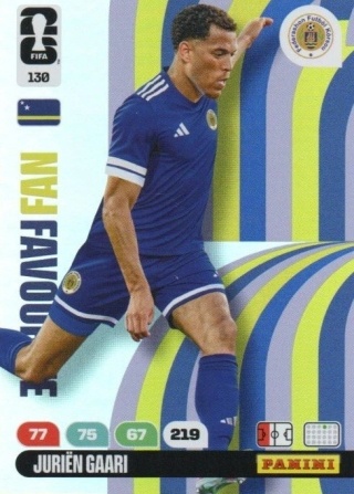 130 Jurien Gaari Curaçao Fan Favourite Panini FIFA World Cup 2026