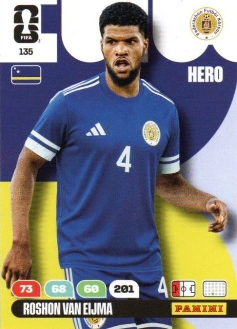 135 Roshon Van Eljma Curaçao Hero Panini FIFA World Cup 2026