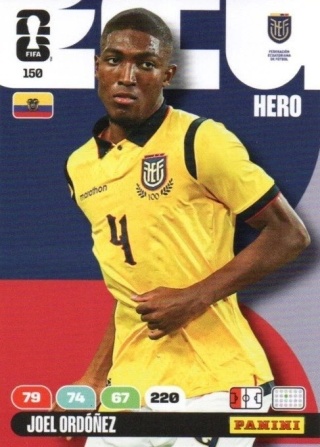150 Joel Ordonez Ecuador Hero Panini FIFA World Cup 2026