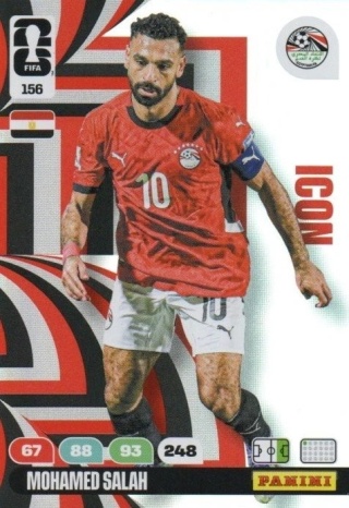 156 Mohamed Salah Egypt Icon Panini FIFA World Cup 2026