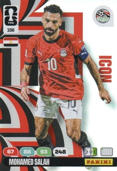 156 Mohamed Salah Egypt Icon Panini FIFA World Cup 2026