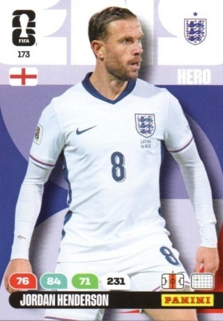 173 Jordan Henderson England Hero Panini FIFA World Cup 2026