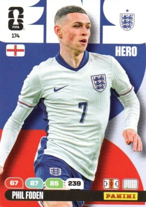 174 Phil Foden England Hero Panini FIFA World Cup 2026