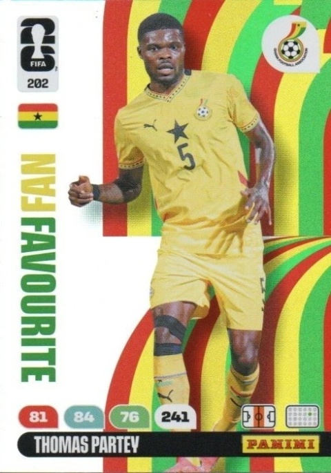202 Thomas Partey Ghana Fan Favourite Panini FIFA World Cup 2026
