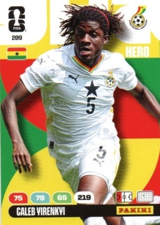 209 Caleb Virenkvi Ghana Hero Panini FIFA World Cup 2026