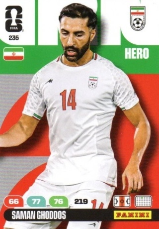 235 Saman Ghoddos Iran Hero Panini FIFA World Cup 2026