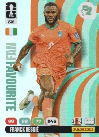 238 Franck Kessie Ivory Coast Fan Favourite Panini FIFA World Cup 2026