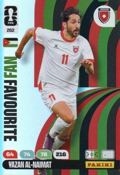 262 Vazan Al-Naimat Jordan Fan Favourite Panini FIFA World Cup 2026