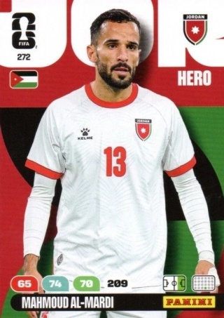 272 Mahmoud Al-Mardi Jordan Hero Panini FIFA World Cup 2026
