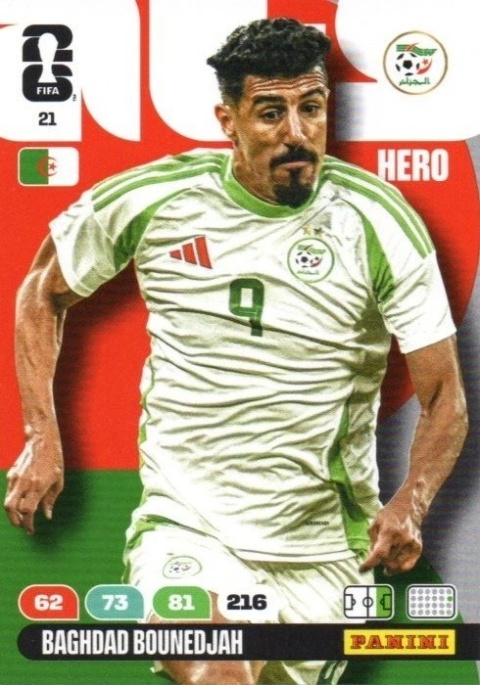 21 Baqhdad Bounedjah Algeria Hero Panini FIFA World Cup 2026