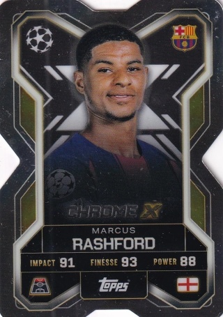 CX4 Marcus Rashford FC Barcelona Chrome X Match Attax Extra 2025/26