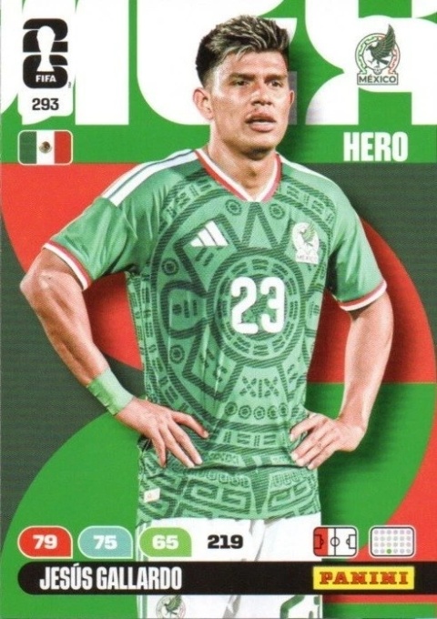 293 Jesus Gallardo Mexico Hero Panini FIFA World Cup 2026